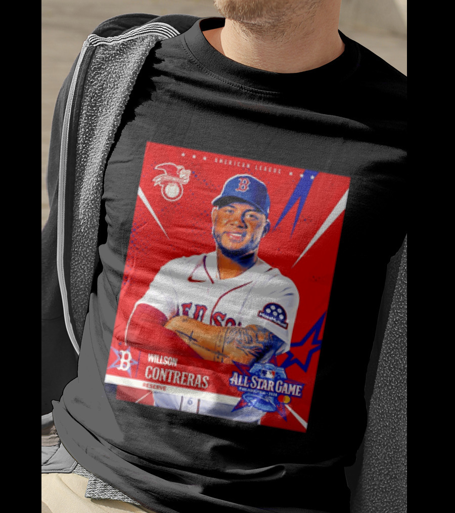 Boston Red Sox Willson Contreras 2026 All Star Game Reserve American League T-Shirt