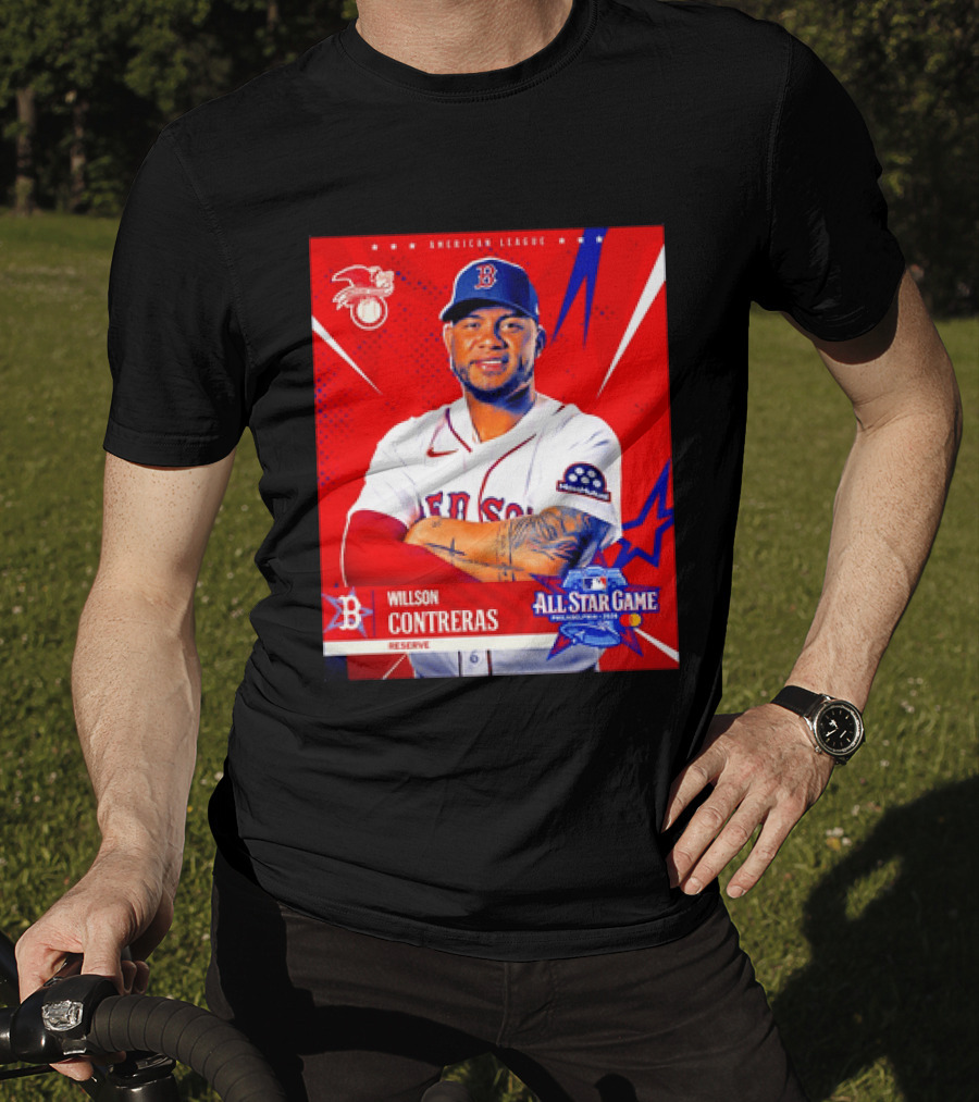 Boston Red Sox Willson Contreras 2026 All Star Game Reserve American League T-Shirt