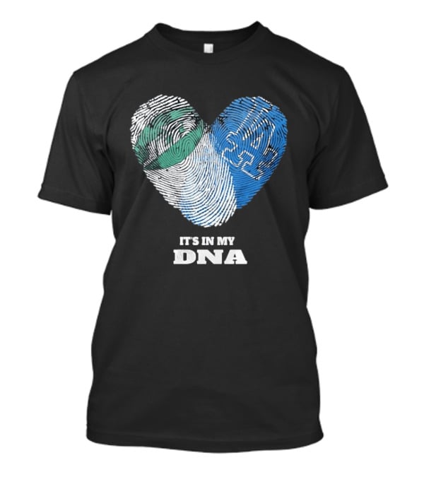 Los Angeles Dodgers It's In My DNA Fingerprint Heart T-Shirt
