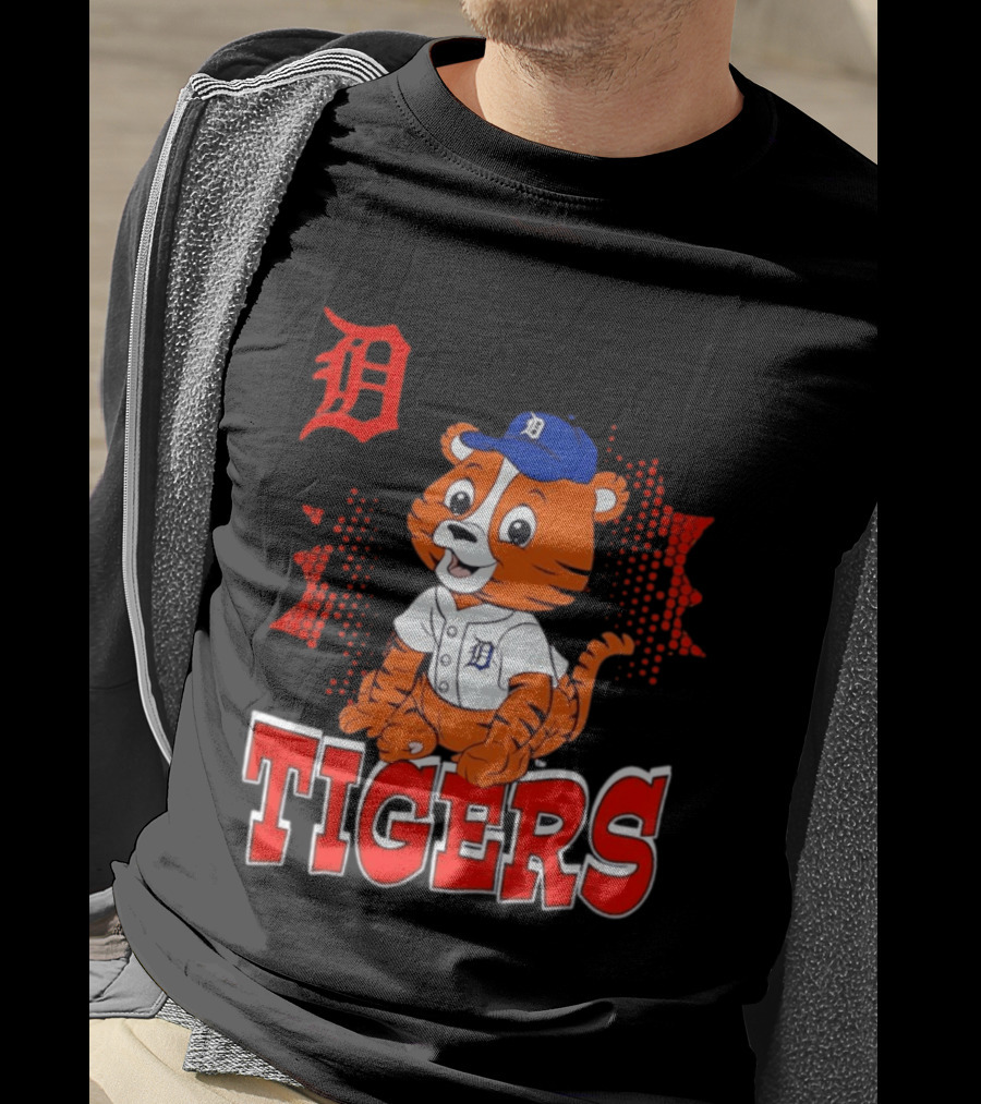 Paws D TIGERS Detroit Tiger Cub Baseball T-Shirt