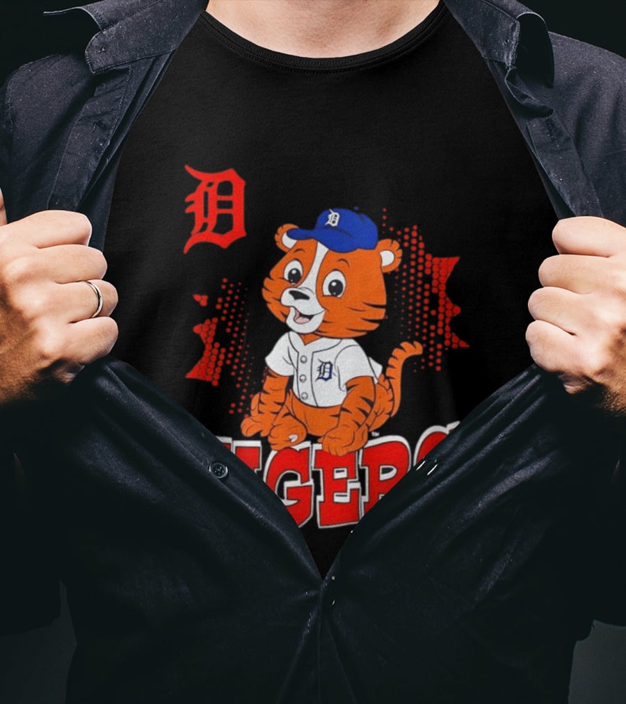 Paws D TIGERS Detroit Tiger Cub Baseball T-Shirt