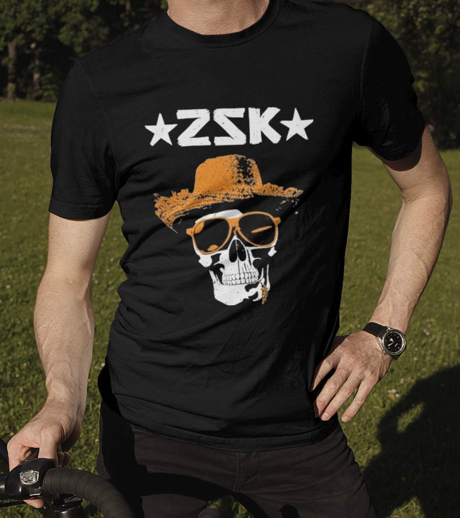 ZSK Skull Hat Sunglasses Iconic Summer Vibe T-Shirt