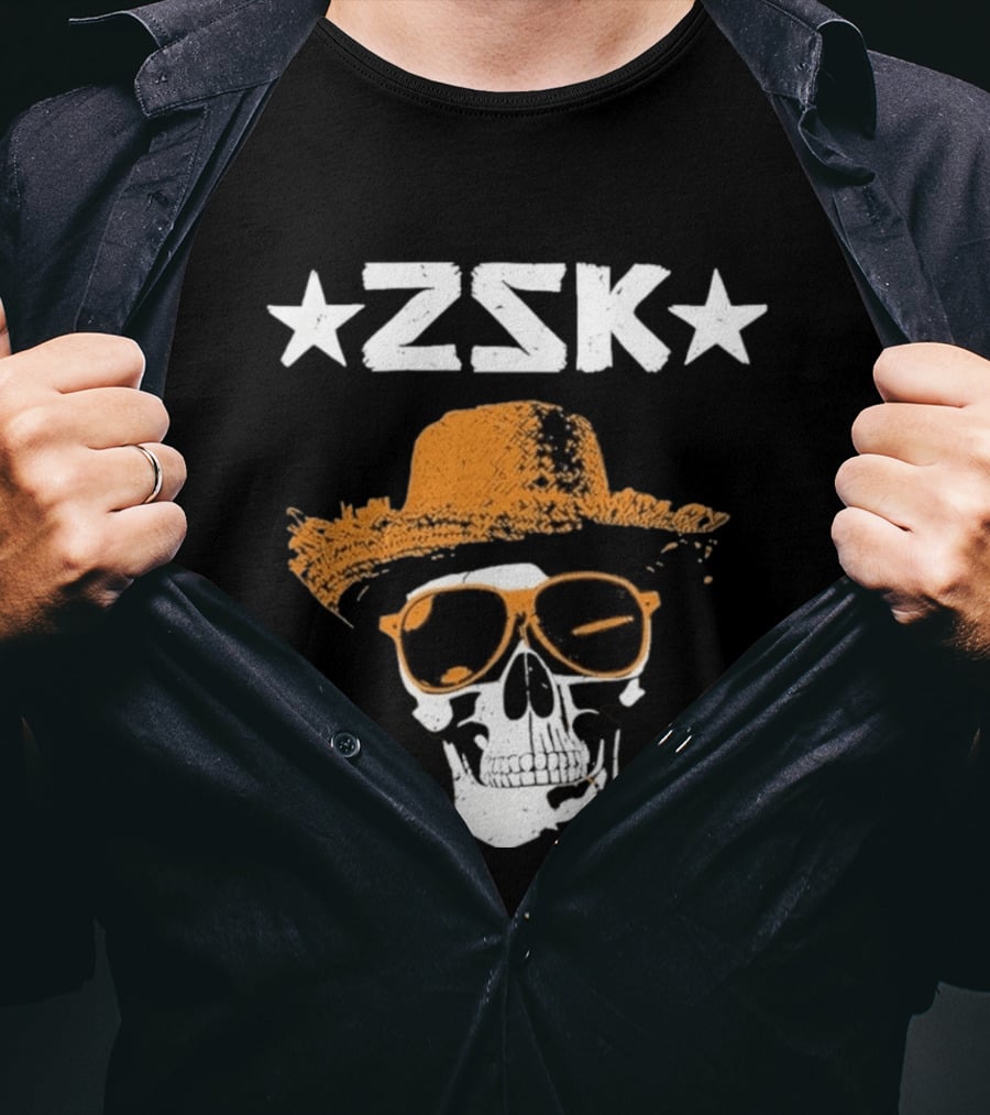 ZSK Skull Hat Sunglasses Iconic Summer Vibe T-Shirt