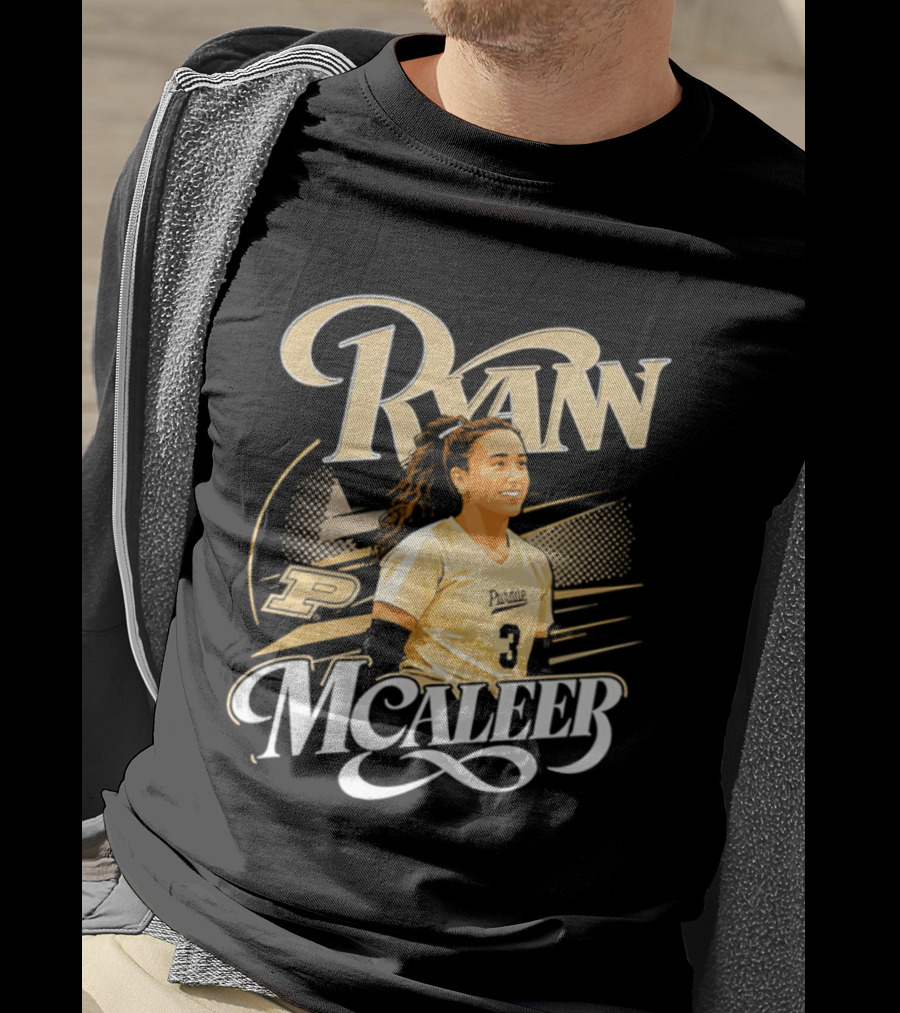 Ryan McAleer Purdue Number 3 NCAA College Athletics T-Shirt