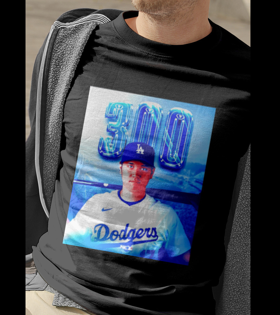 Shohei Ohtani 300 Home Runs Milestone Los Angeles Dodgers T-Shirt