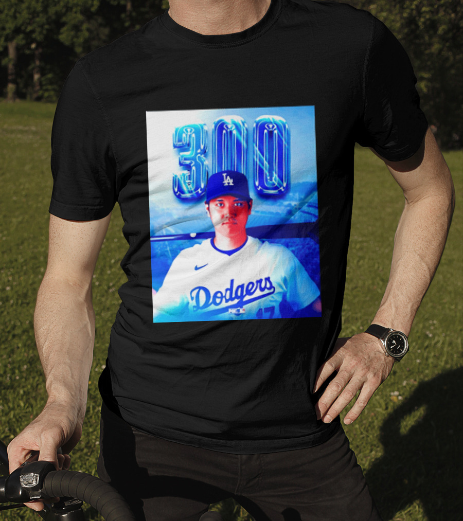 Shohei Ohtani 300 Home Runs Milestone Los Angeles Dodgers T-Shirt