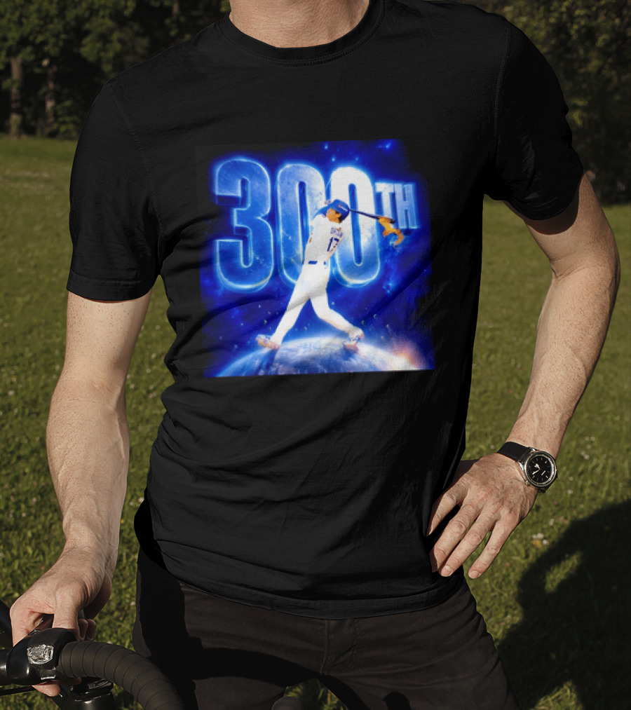 Shohei Ohtani 300th Home Run 17 Power Swing Los Angeles Dodgers T-Shirt
