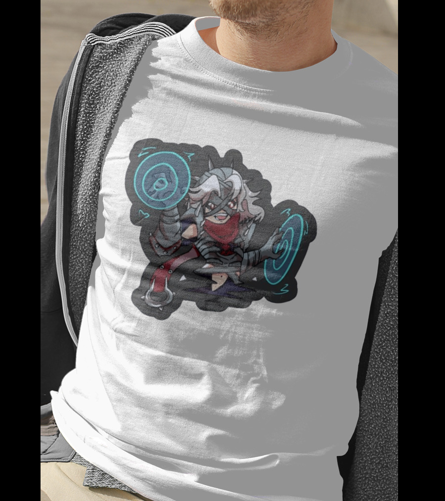 Chibi Warrior Anime Magic Casting Enchanted Spells Gaming Adventure T-Shirt