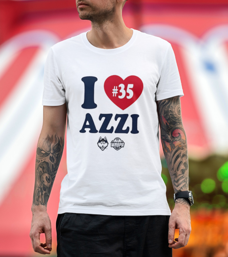 Dallas Wings Basketball I Love Azzi Fudd Number 35 T-Shirt