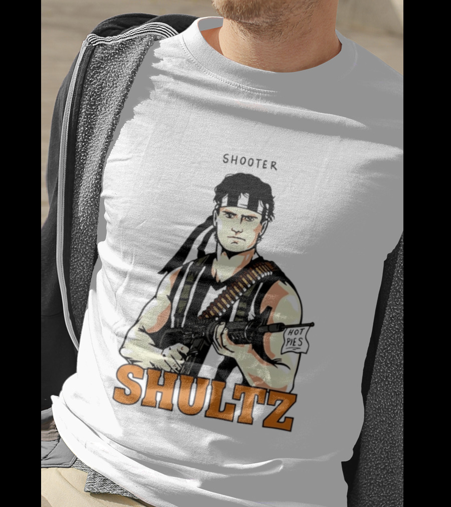 Shooter Shultz Hot Pies Rambo Movie T-Shirt
