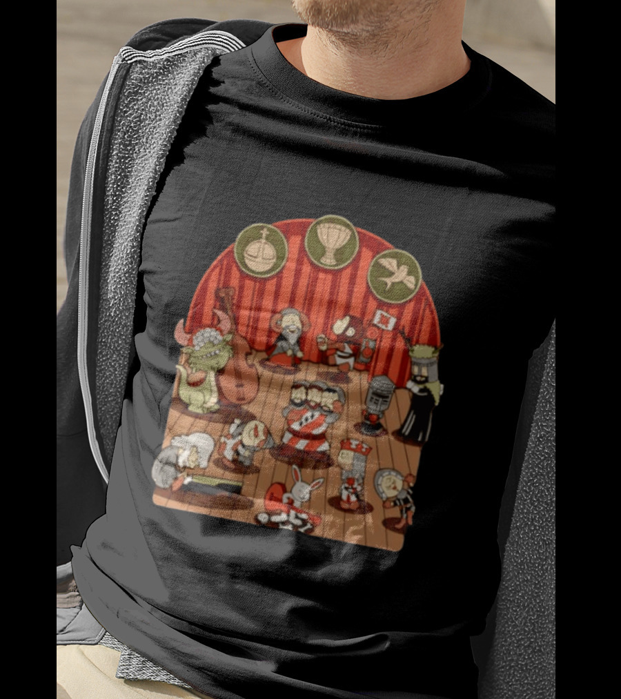 British Comedy Cartoon Characters Dancing On Stage T-Shirt