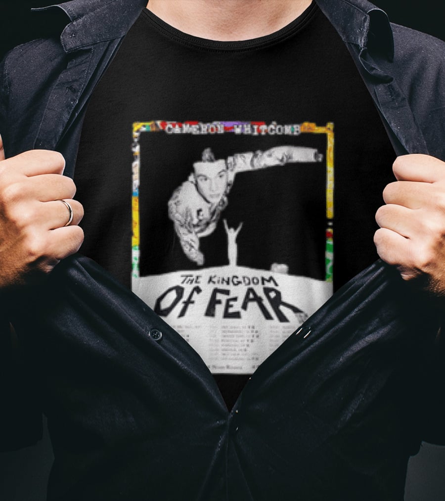 Cameron Whitcomb The Kingdom Of Fear Tour 2026 Dates And Locations T-Shirt