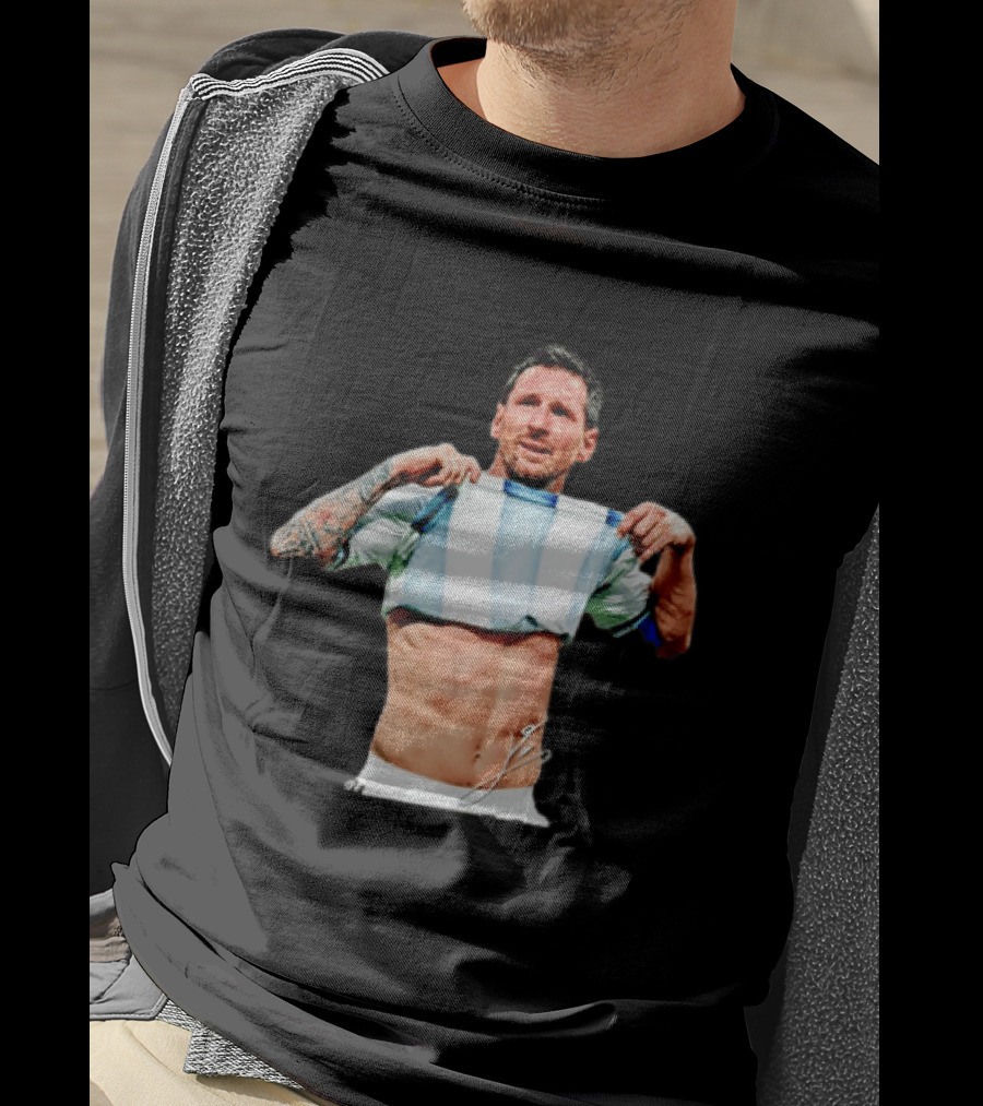 Lionel Messi Celebrates Argentina Soccer Triumph T-Shirt