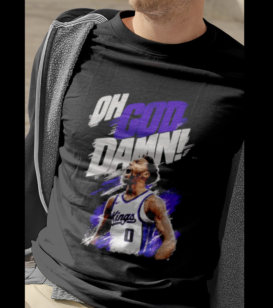Malik Monk Oh God Damn Sacramento Kings 0 Jersey Celebration T-Shirt