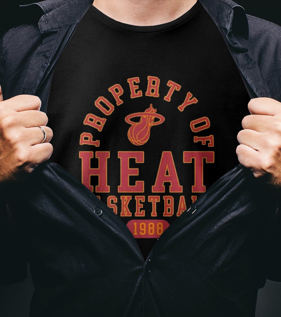 Property Of Miami Heat Basketball 1988 Heat T-Shirt