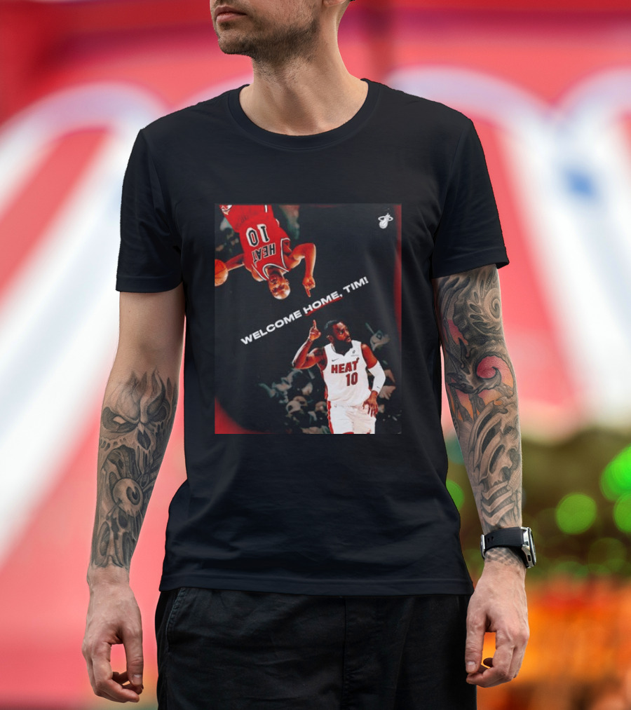Tim Hardaway Miami Heat Welcome Home Timi 10 Basketball Legend T-Shirt