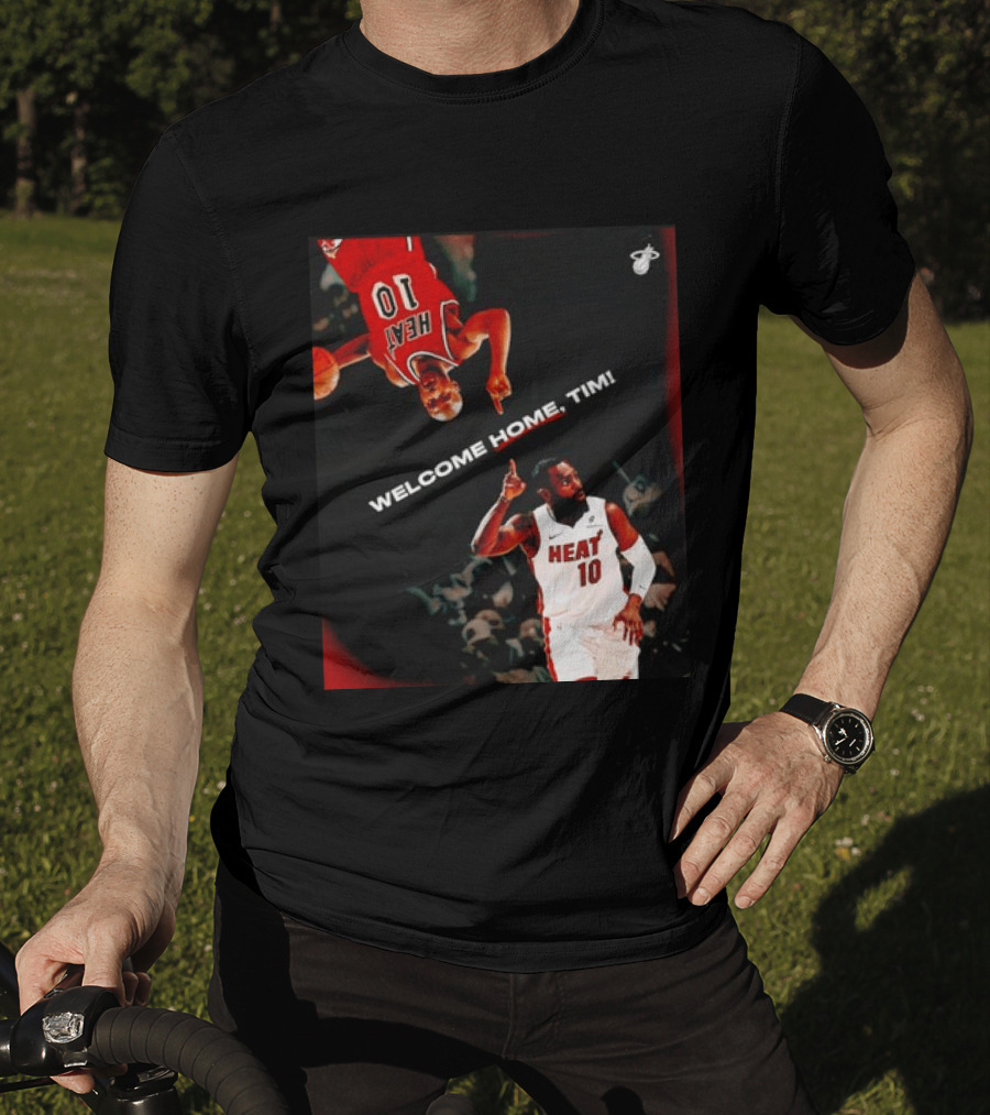 Tim Hardaway Miami Heat Welcome Home Timi 10 Basketball Legend T-Shirt