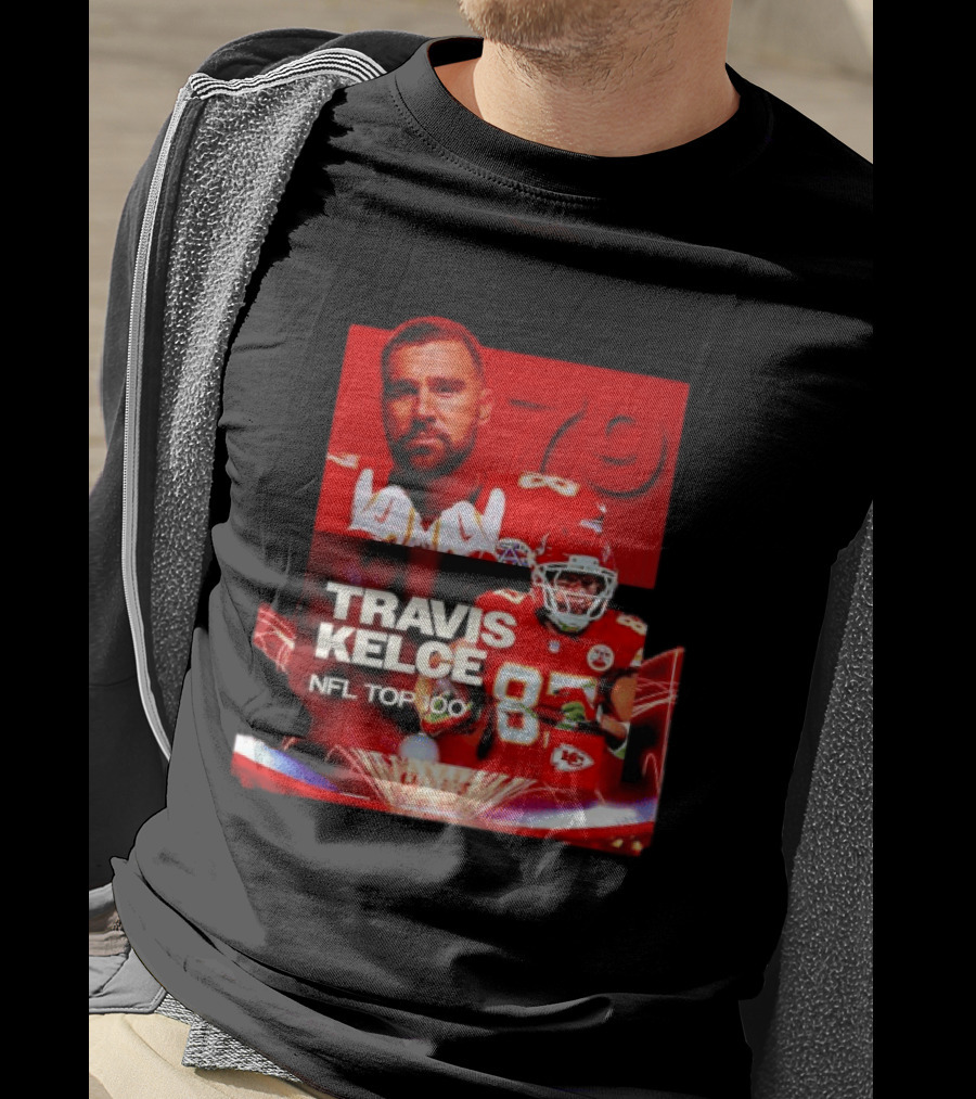 Travis Kelce Kansas City Chiefs NFL Top 100 87 T-Shirt