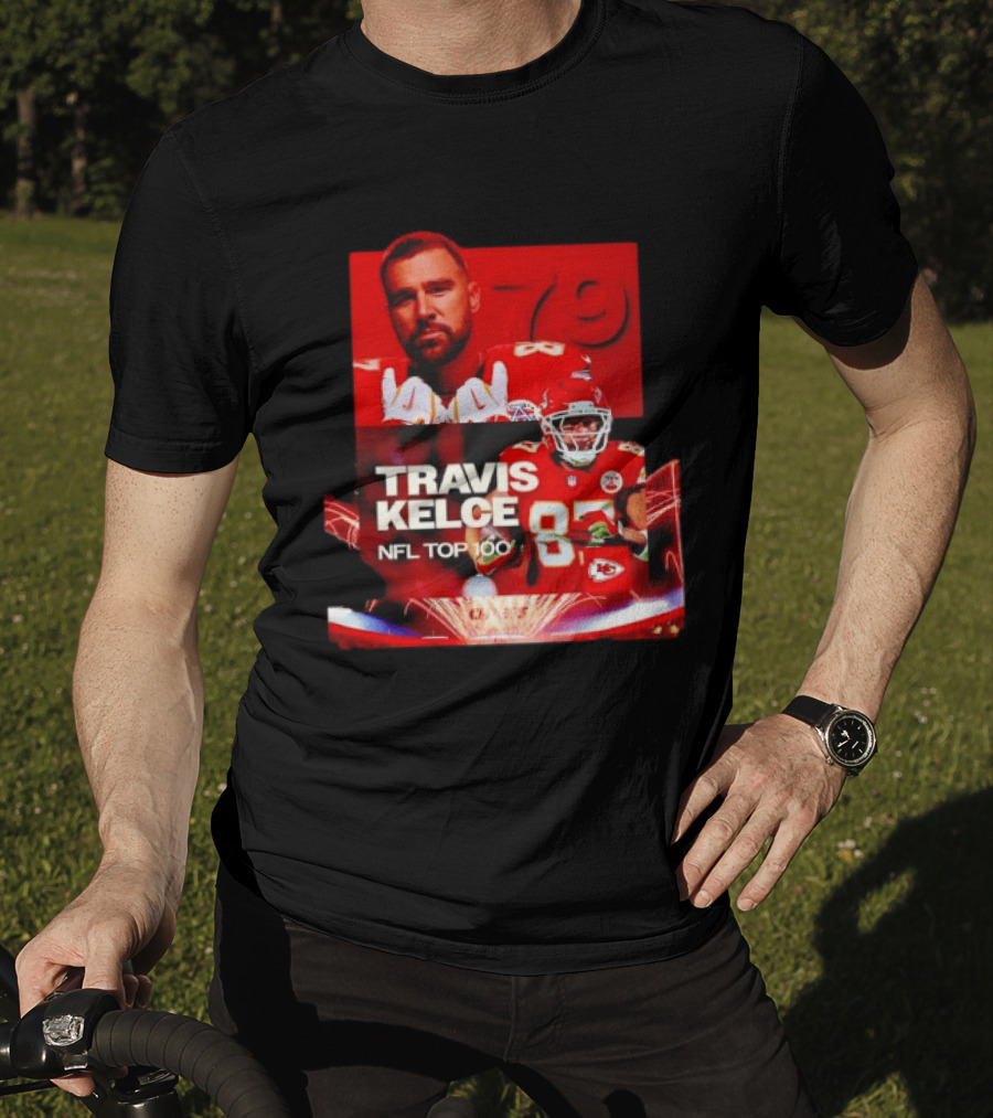 Travis Kelce Kansas City Chiefs NFL Top 100 87 T-Shirt