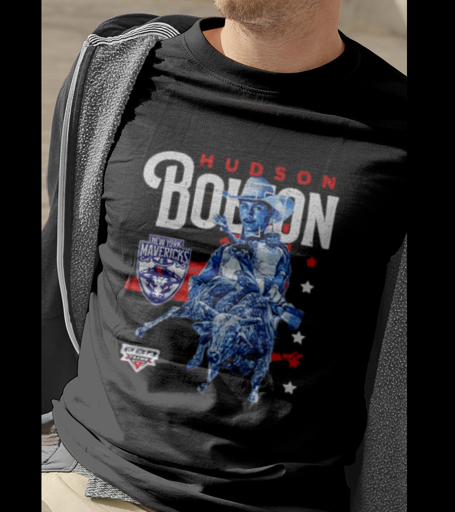 Hudson Bolton New York Mavericks PBR Teams Rodeo Champion T-Shirt