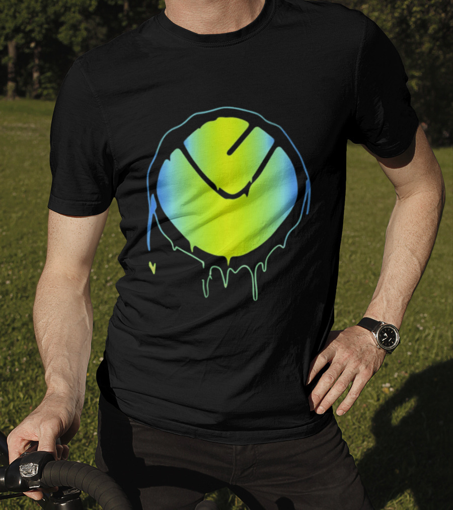 Vibrant Yellow Green Dripping T-Shirt