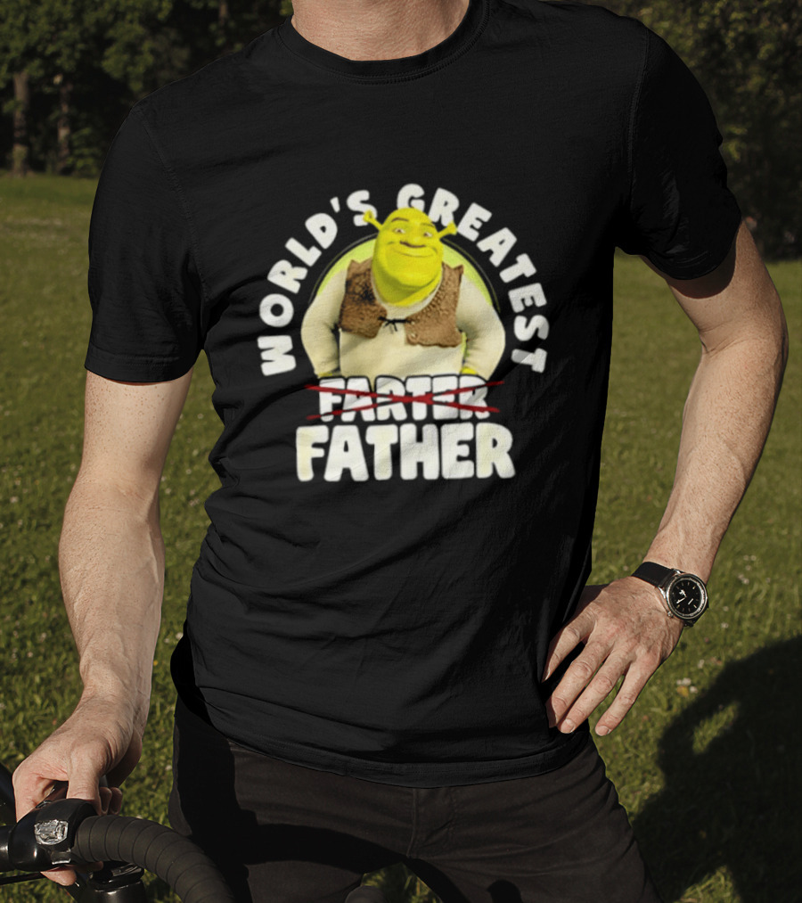 World's Greatest Farter Father Shrek Cartoon T-Shirt
