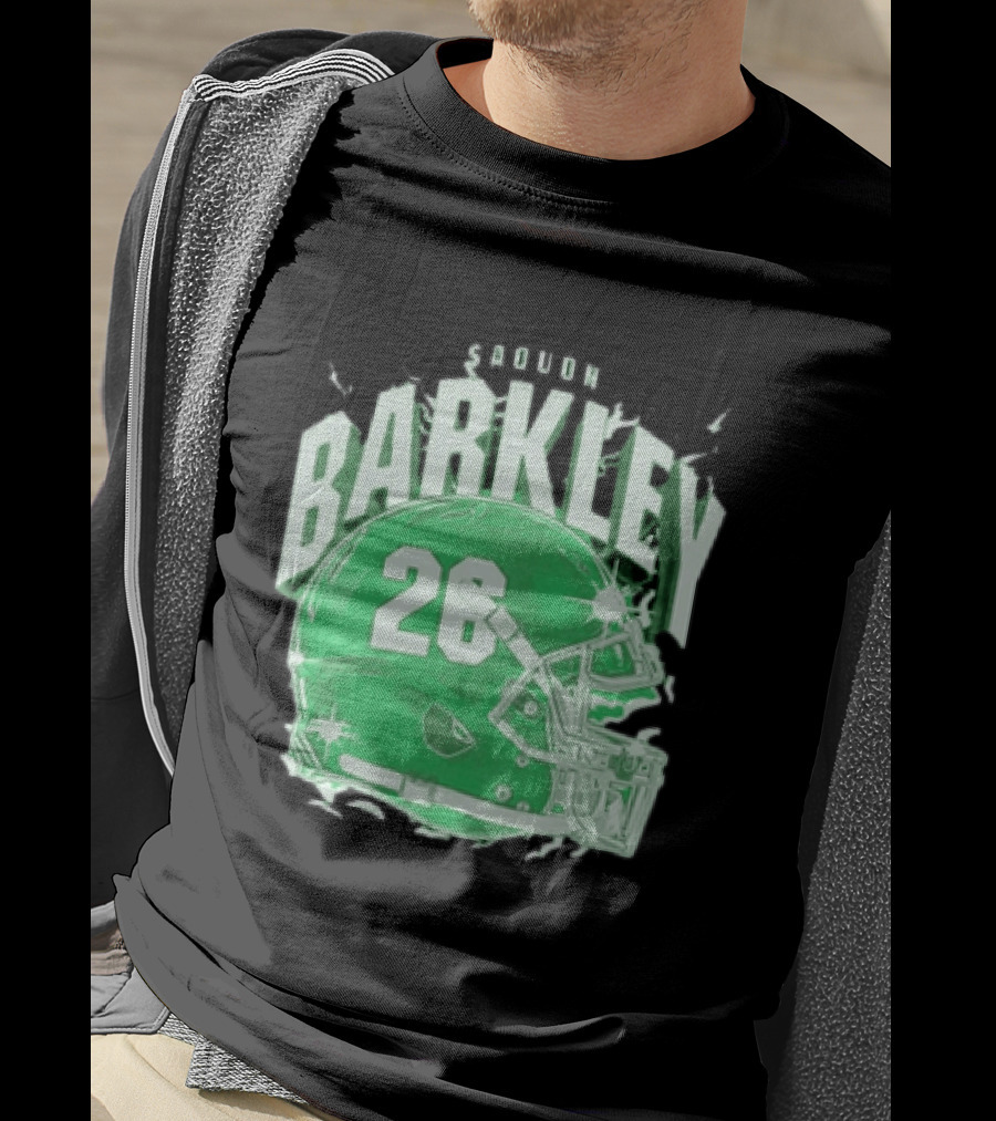 Saquon Barkley 26 Football Helmet T-Shirt