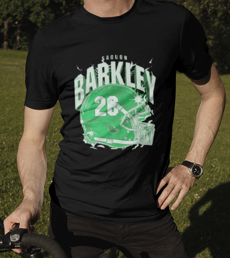 Saquon Barkley 26 Football Helmet T-Shirt