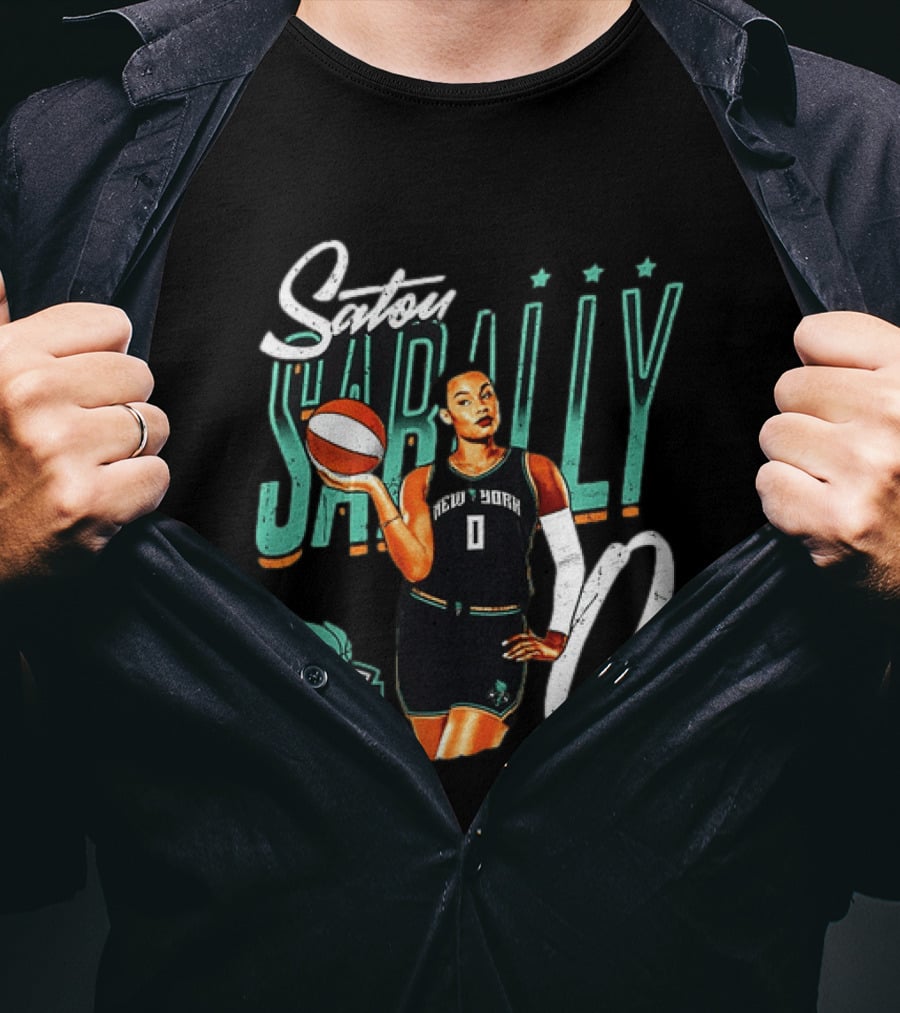 Satou Sabally New York Liberty Basketball 00 WNBA Player T-Shirt