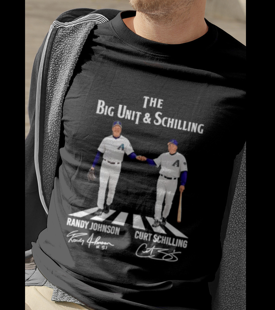 The Big Unit And Schilling Arizona Diamondbacks Randy Johnson Curt Schilling Abbey Road T-Shirt