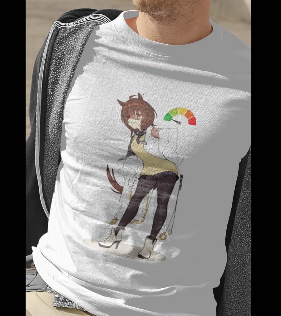Agnes Tachyon Anime Rainbow Cortisol Gauge Meme T-Shirt