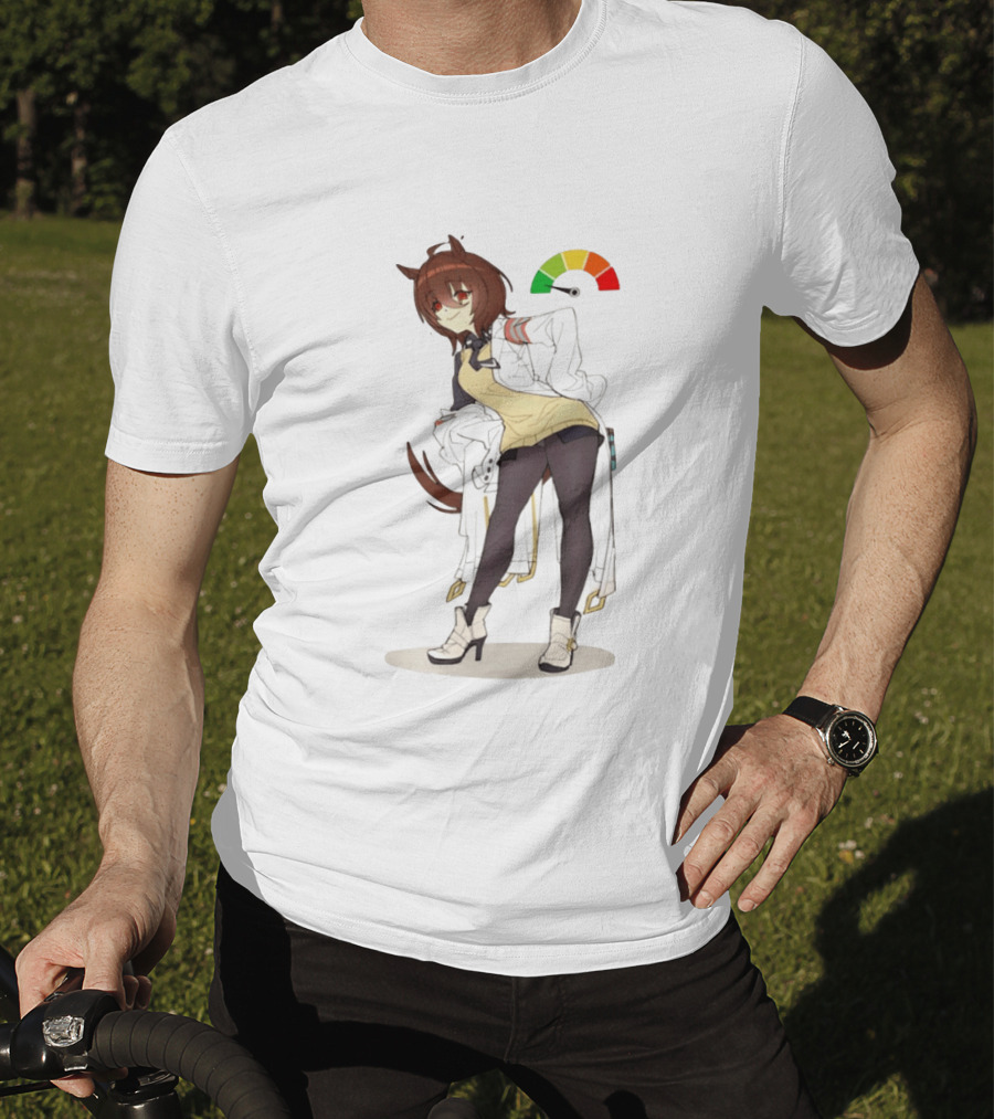 Agnes Tachyon Anime Rainbow Cortisol Gauge Meme T-Shirt
