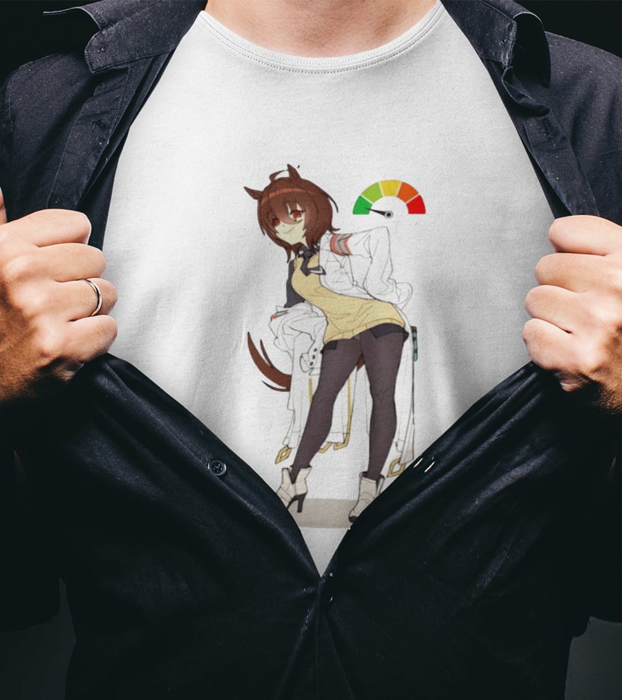 Agnes Tachyon Anime Rainbow Cortisol Gauge Meme T-Shirt