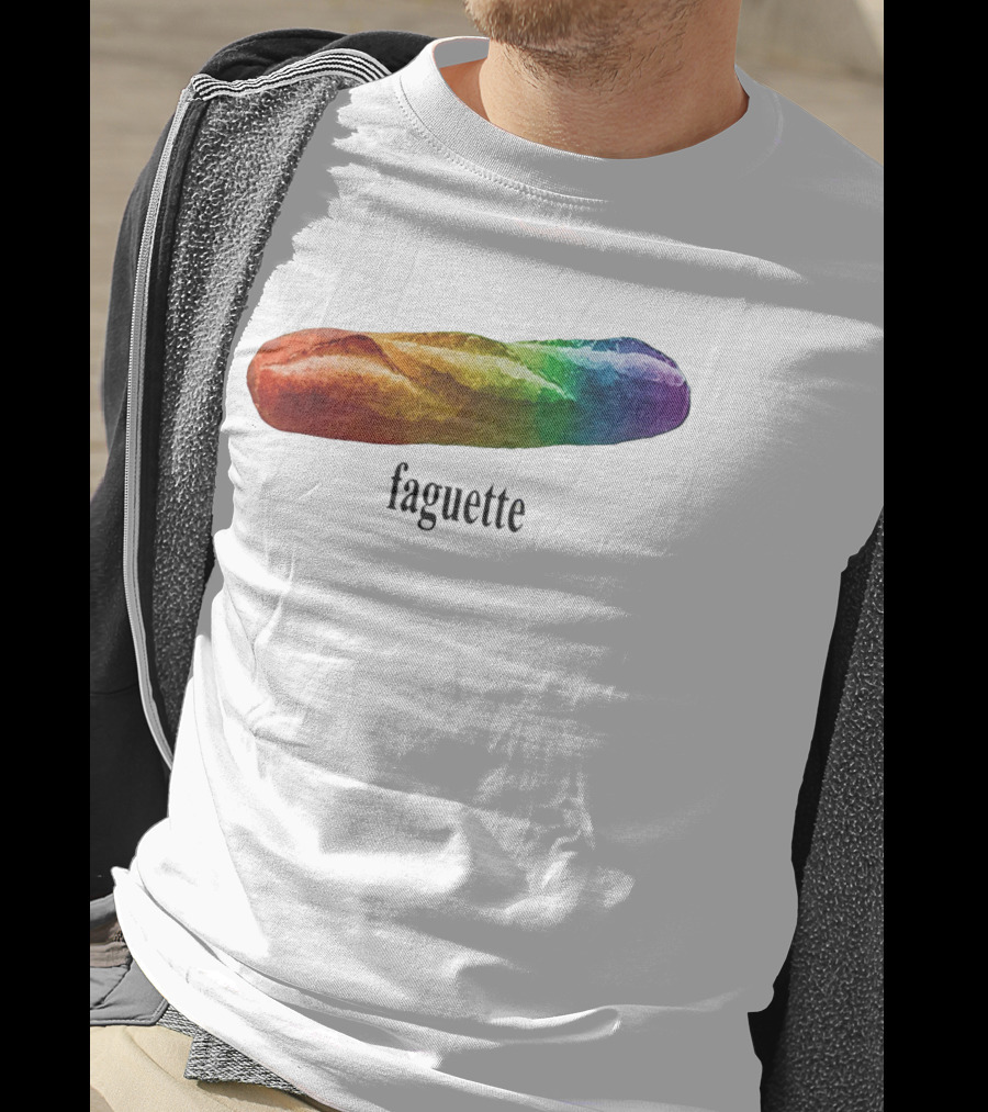 Baguette Rainbow Faguette LGBT Pride Colorful Bakery Equality T-Shirt