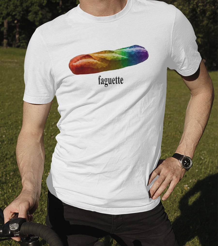 Baguette Rainbow Faguette LGBT Pride Colorful Bakery Equality T-Shirt