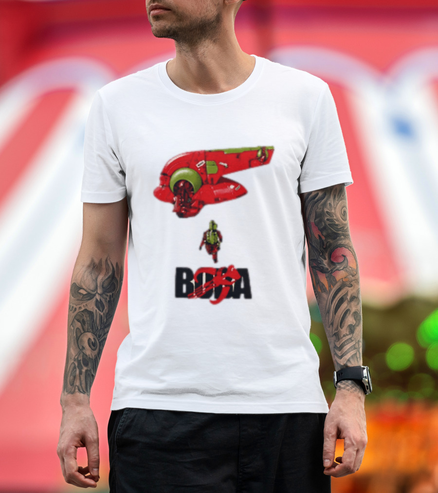 Bobakira Star Wars Boba Fett Mashup Slave I Spaceship And Armor T-Shirt