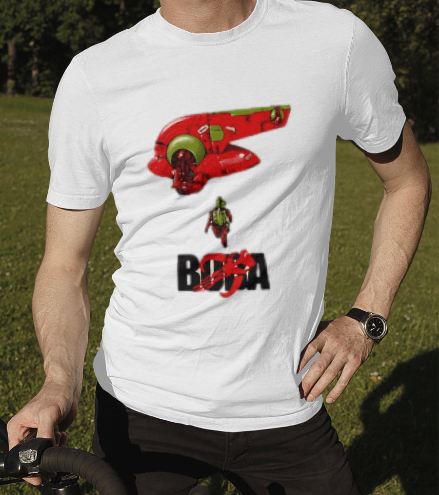 Bobakira Star Wars Boba Fett Mashup Slave I Spaceship And Armor T-Shirt