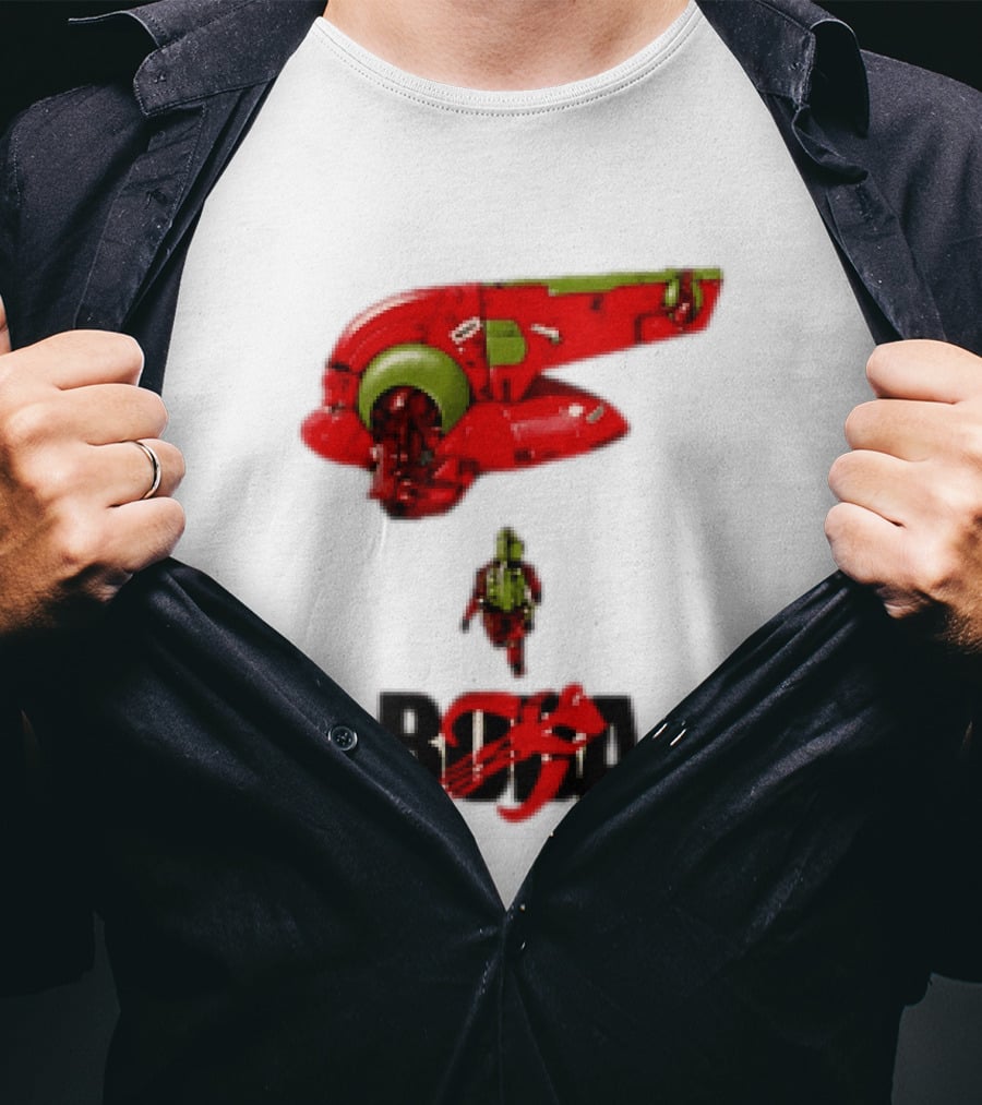 Bobakira Star Wars Boba Fett Mashup Slave I Spaceship And Armor T-Shirt