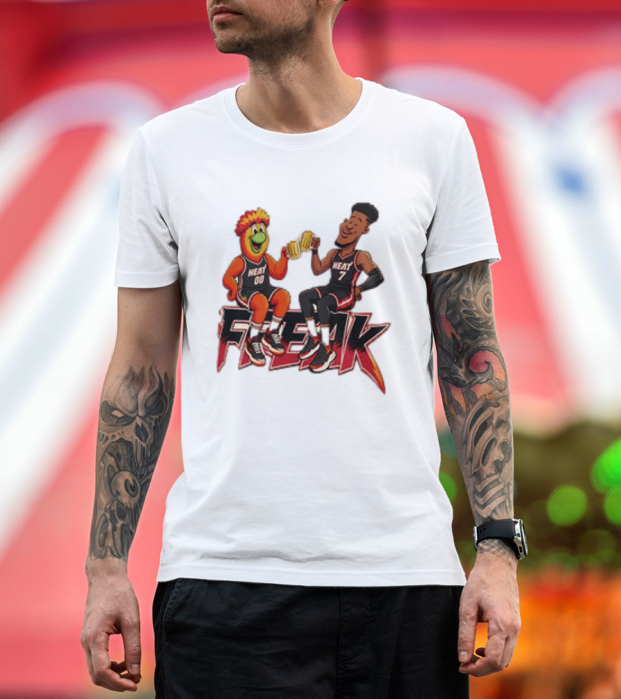 Cheers To The Freak Heat Giannis Burnie Miami T-Shirt