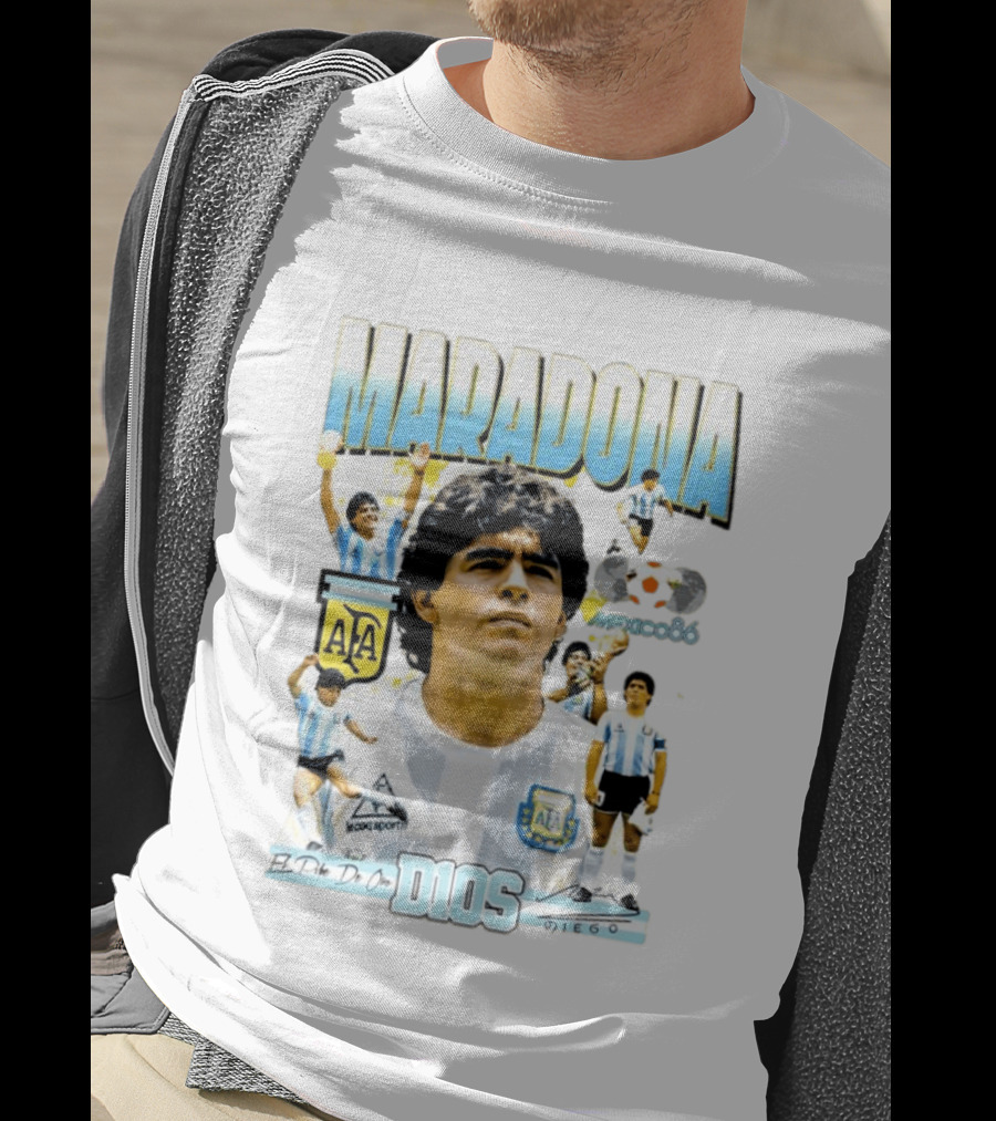 Diego Maradona AFA El Pibe De Oro D10S Mexico 86 T-Shirt