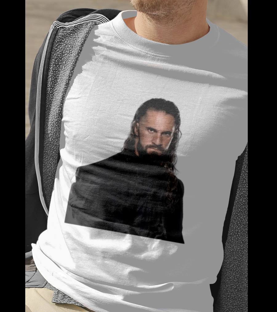 Seth Rollins Has A New Render Intense Gaze And Long Hair T-Shirt