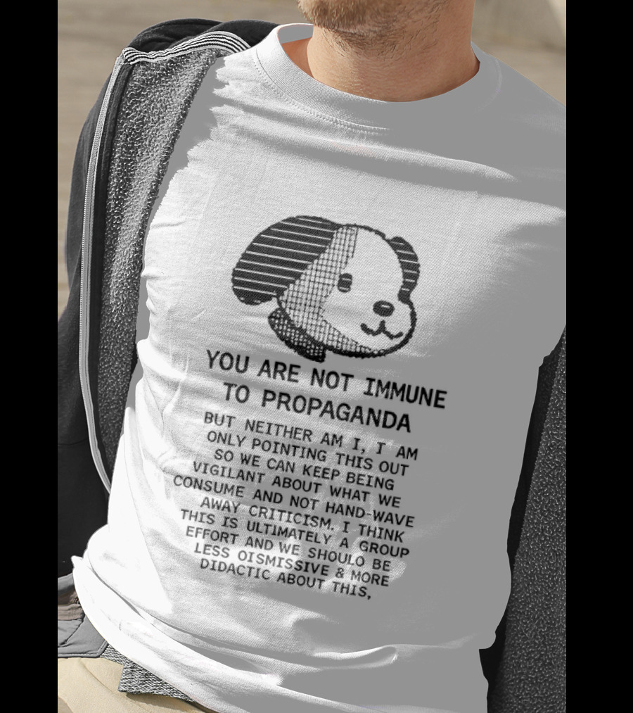 Snoopy You Are Not Immune To Propaganda Stay Vigilant T-Shirt