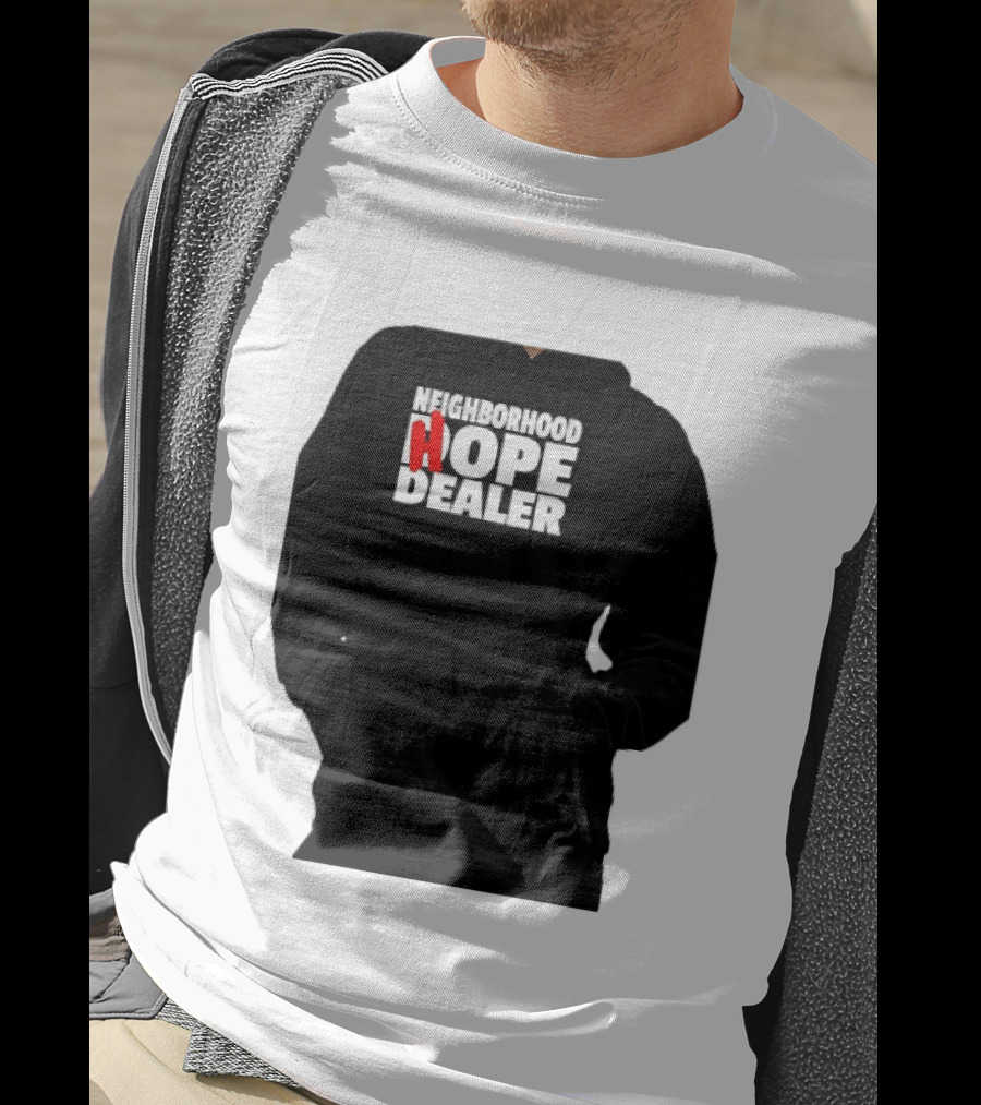 Neighborhood Hope Dealer Bold Red And White T-Shirt