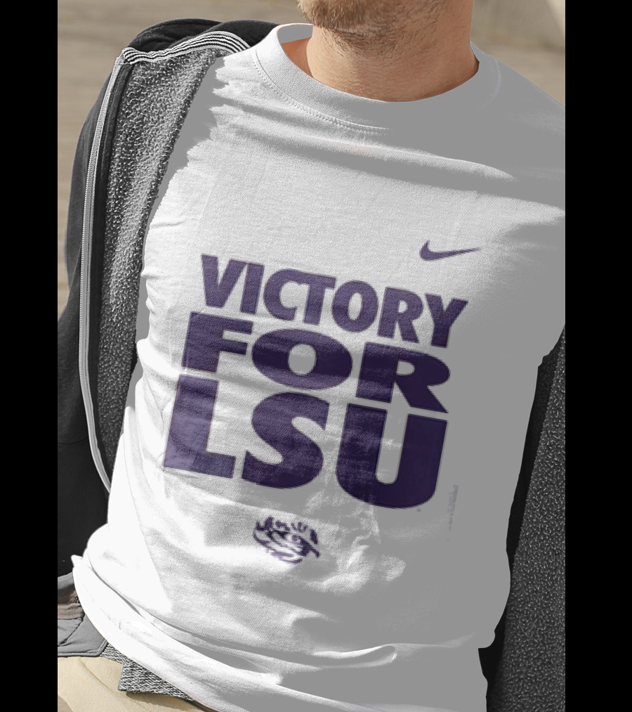 Victory For LSU Nike Tigers T-Shirt