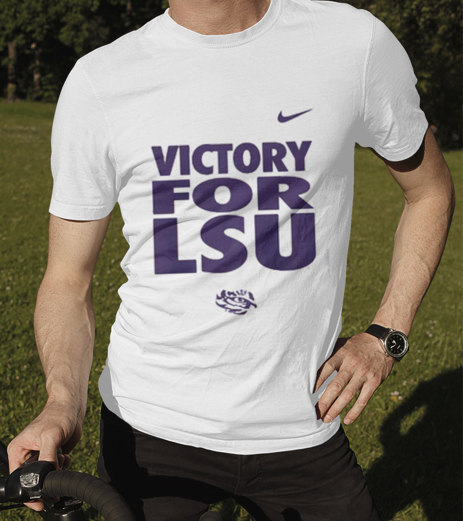 Victory For LSU Nike Tigers T-Shirt