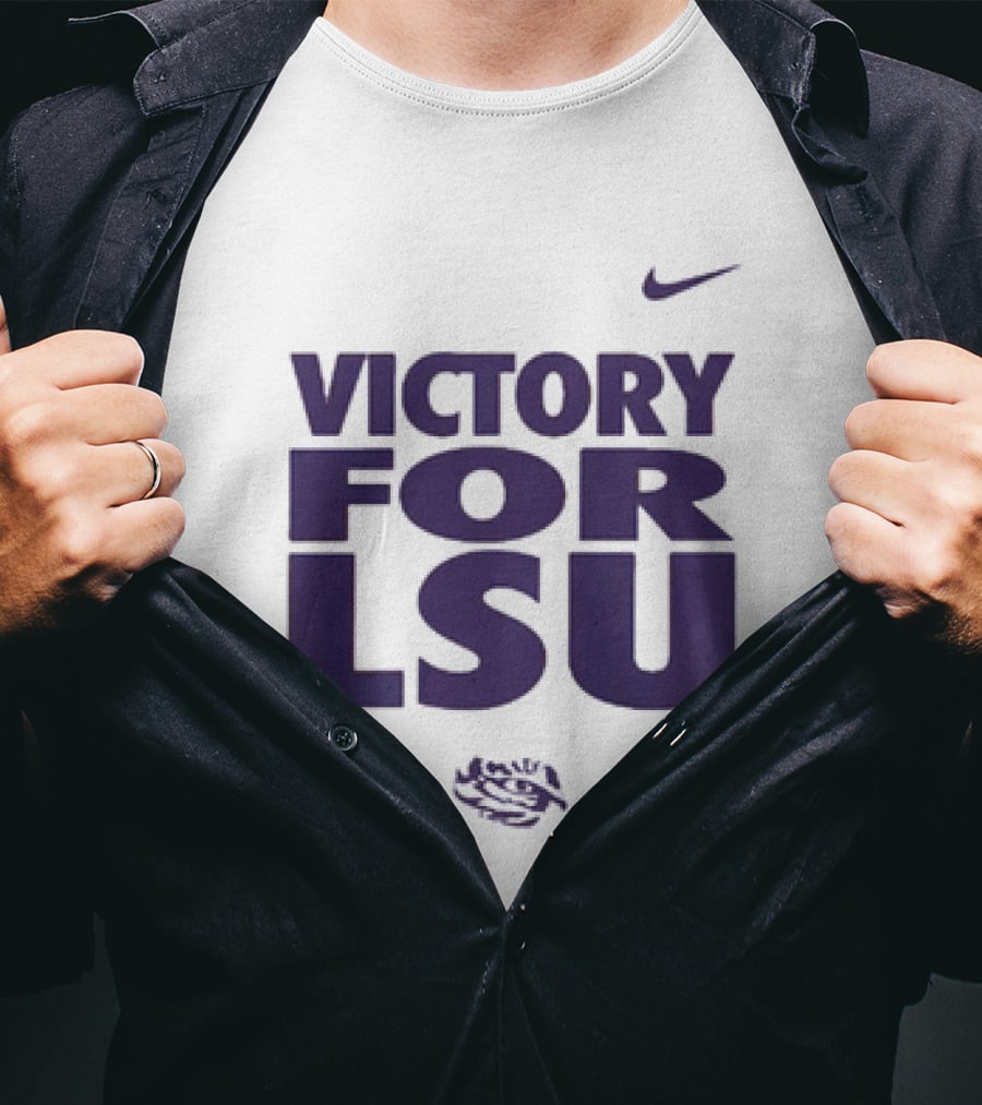 Victory For LSU Nike Tigers T-Shirt