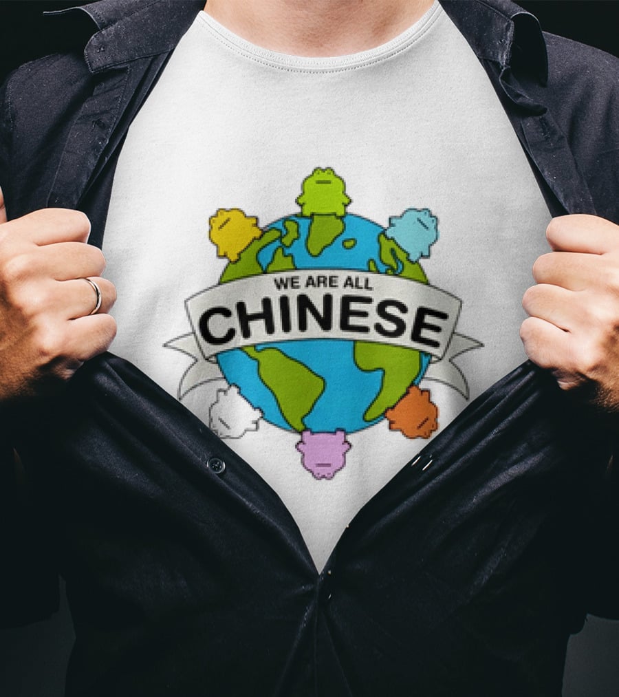 We Are All Chinese Frog Earth Globe Diversity T-Shirt