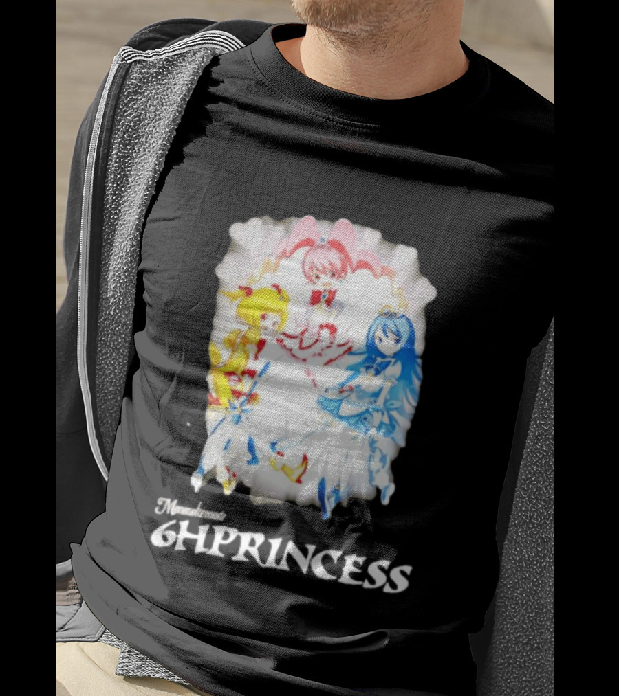 Mononoke 6HPPrincess Anime Characters Colorful Trio T-Shirt