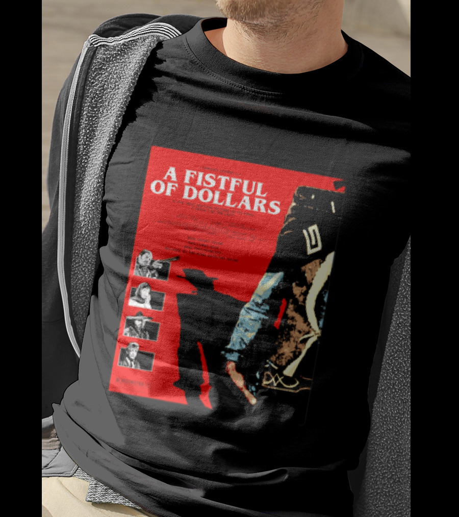 A Fistful Of Dollars Clint Eastwood Sergio Leone Movie Restricted 18 Certificate T-Shirt