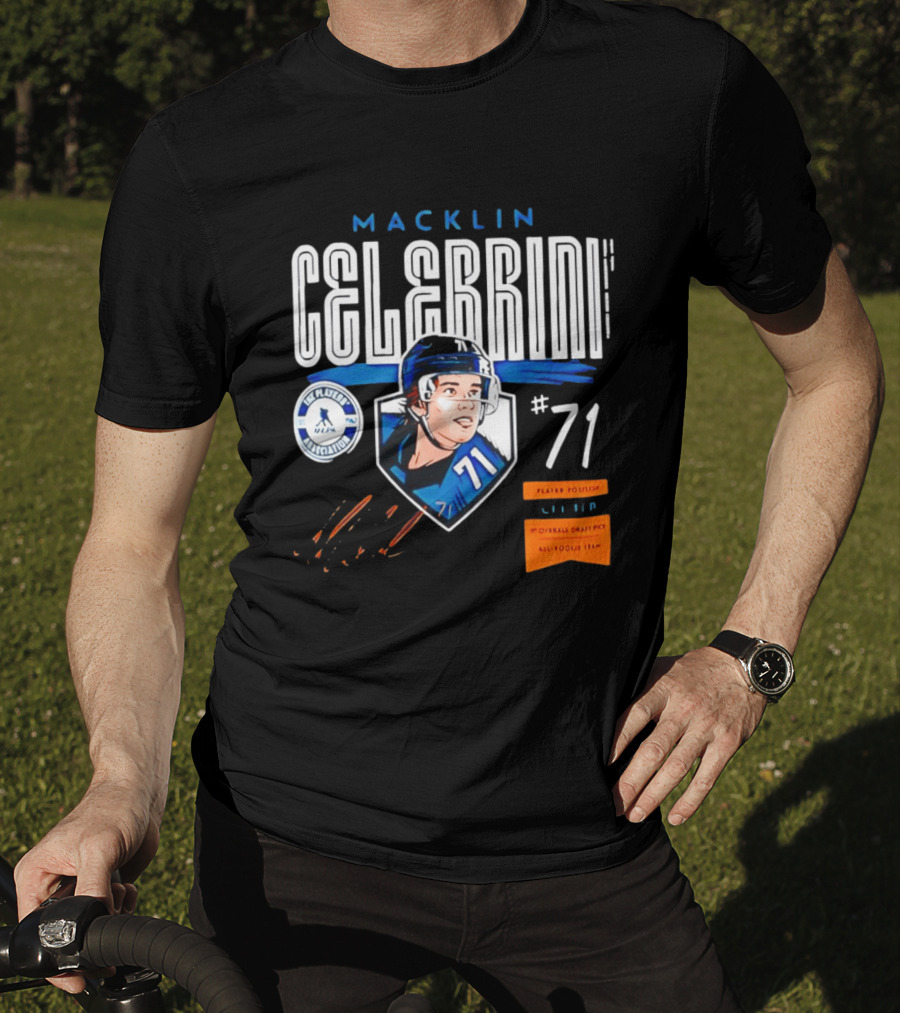 Macklin Celebrini NHLPA All Rookie Team 1st Overall Draft Pick #71 Center T-Shirt
